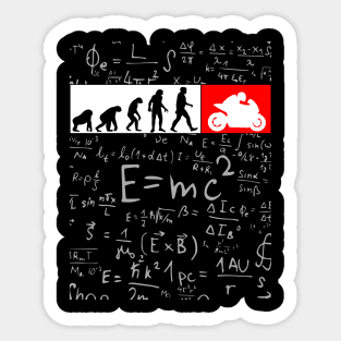 Human Evolution Superbike Sticker